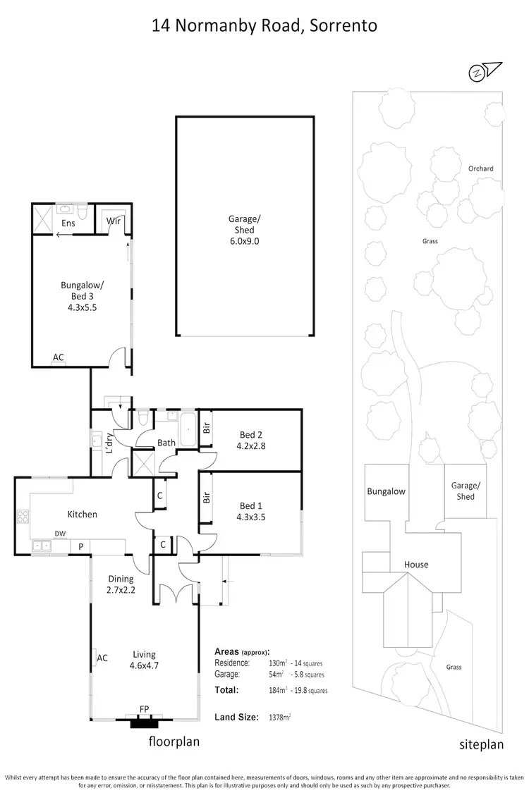 Floorplan of Homely house listing, 14 Normanby Road, Sorrento VIC 3943