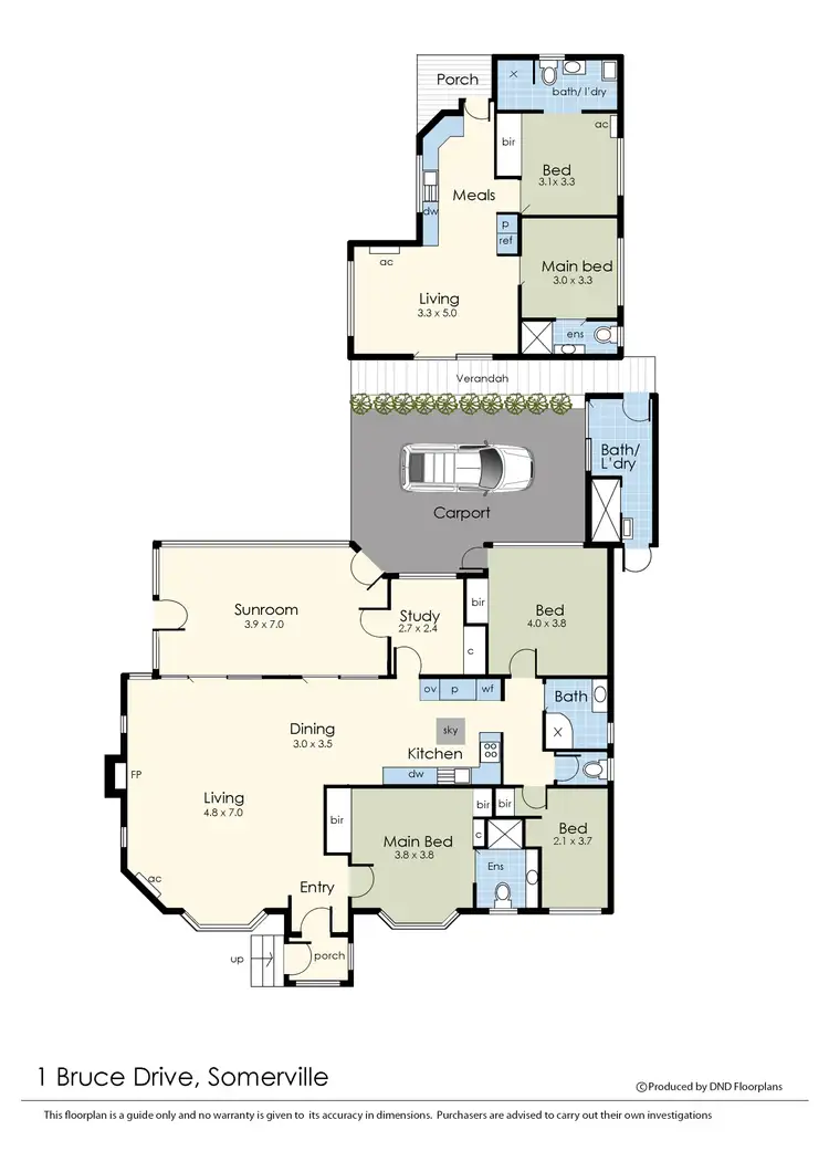 Floorplan of Homely house listing, 1 Bruce Drive, Somerville VIC 3912