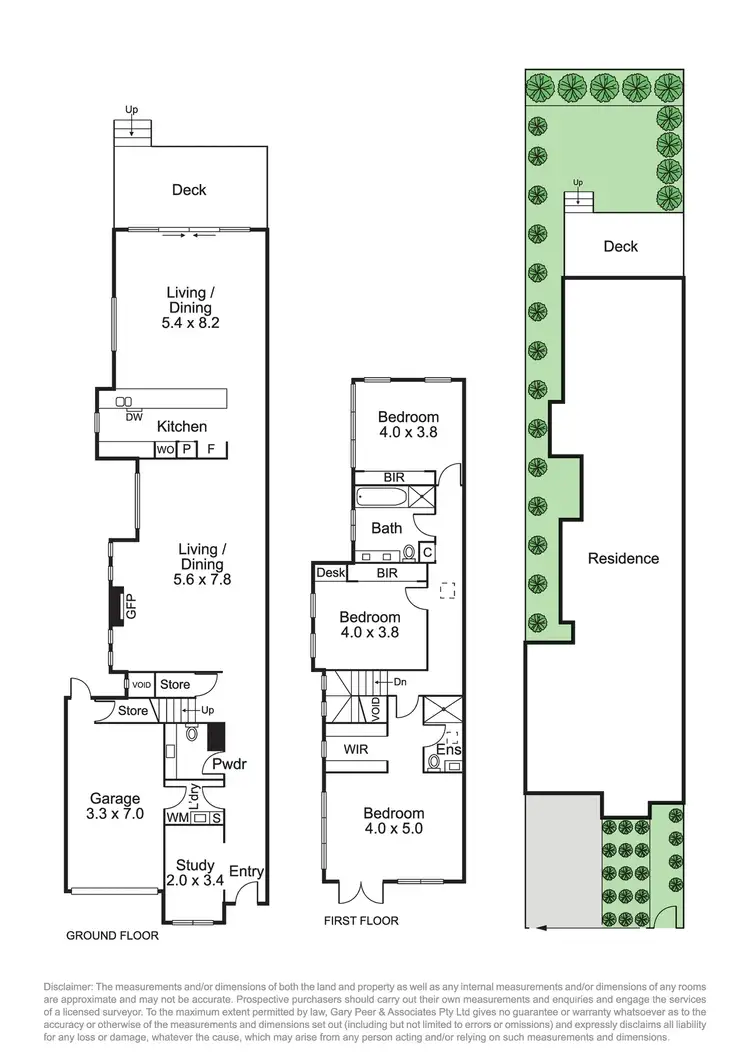 Floorplan of Homely townhouse listing, 33A Elimatta Road, Carnegie VIC 3163