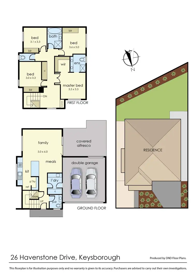 Floorplan of Homely house listing, 26 Havenstone Drive, Keysborough VIC 3173