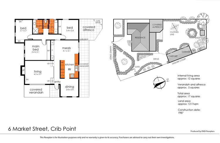Floorplan of Homely house listing, 6 Market Street, Crib Point VIC 3919