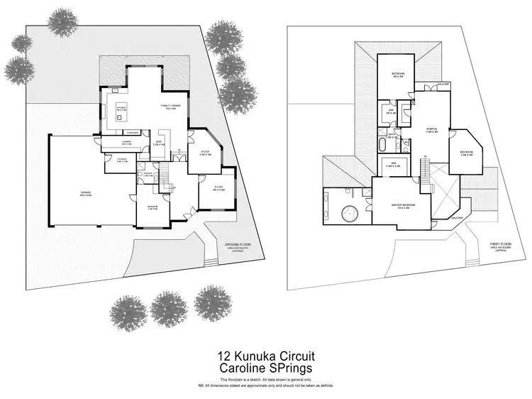 Floorplan of Homely house listing, 12 Kunuka Circuit, Caroline Springs VIC 3023