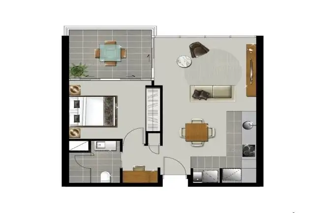 Floorplan of Homely apartment listing, 1012/55 Railway Terrace, Milton QLD 4064