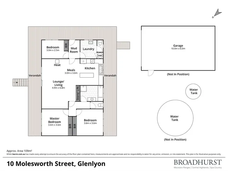 Floorplan of Homely house listing, 10 Molesworth Street, Glenlyon VIC 3461