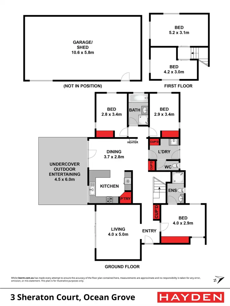 Floorplan of Homely house listing, 3 Sheraton Court, Ocean Grove VIC 3226