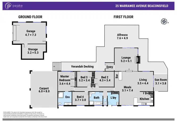 Floorplan of Homely house listing, 25 Warrawee Avenue, Beaconsfield VIC 3807