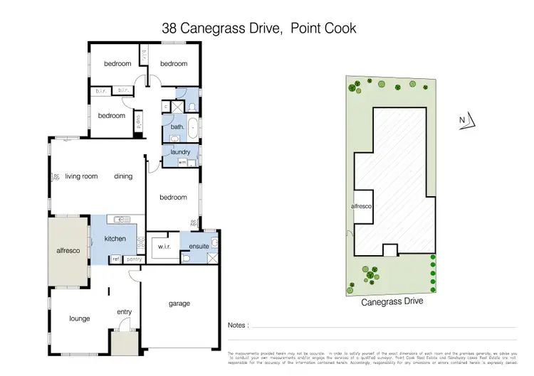 Floorplan of Homely house listing, 38 Canegrass Drive, Point Cook VIC 3030