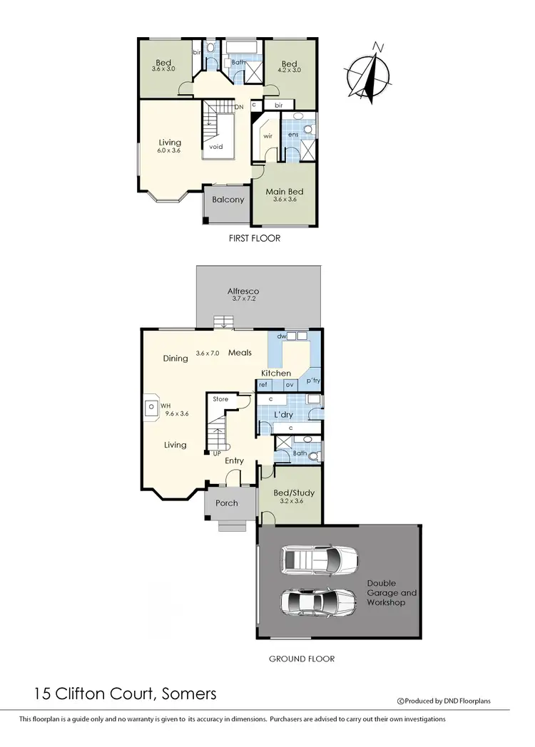 Floorplan of Homely house listing, 15 Clifton Court, Somers VIC 3927