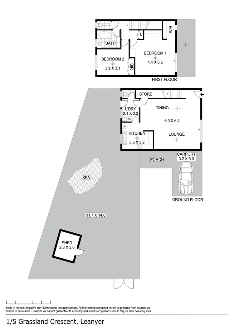 Floorplan of Homely townhouse listing, 1/5 Grassland Crescent, Leanyer NT 812