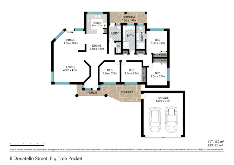 Floorplan of Homely house listing, 8 Donatello Street, Fig Tree Pocket QLD 4069