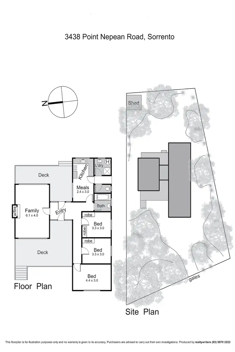 Floorplan of Homely house listing, 3438 Point Nepean Road, Sorrento VIC 3943