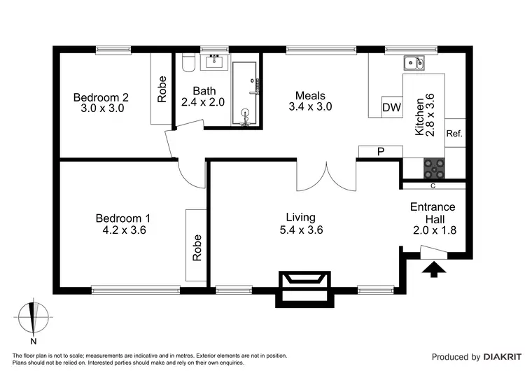 Floorplan of Homely apartment listing, 2/698 Orrong Road, Toorak VIC 3142