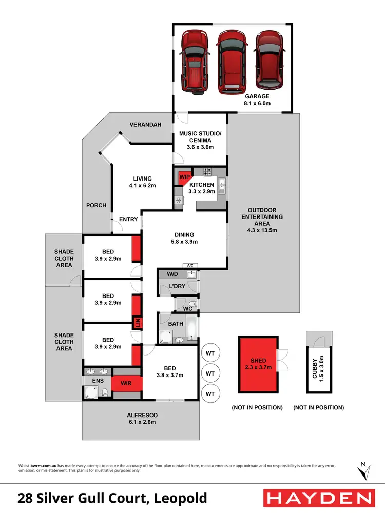 Floorplan of Homely house listing, 28 Silver Gull Court, Leopold VIC 3224
