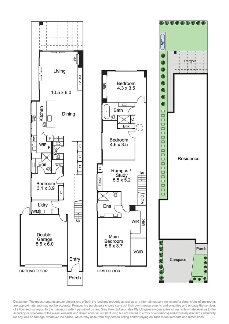 Floorplan of Homely townhouse listing, 24b Elimatta Road, Carnegie VIC 3163