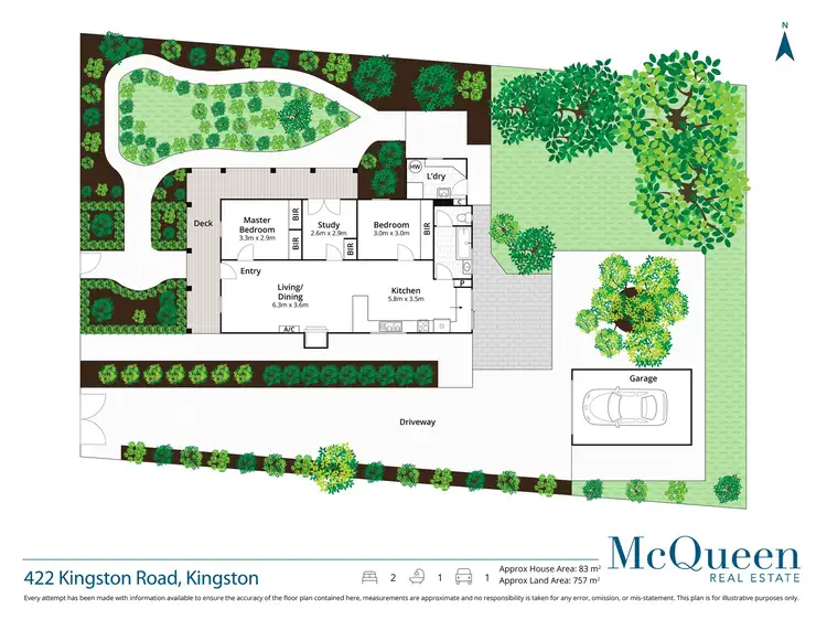 Floorplan of Homely house listing, 422 Kingston Road, Kingston VIC 3364