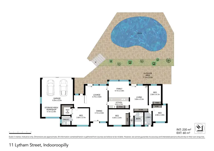 Floorplan of Homely house listing, 11 Lytham Street, Indooroopilly QLD 4068