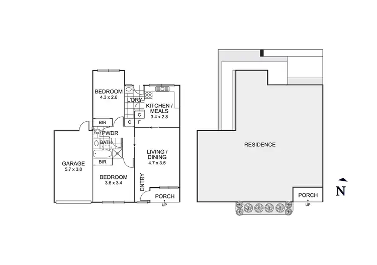 Floorplan of Homely unit listing, 2/391 Nepean Highway, Mordialloc VIC 3195