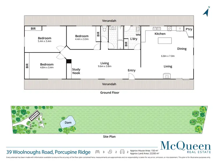 Floorplan of Homely house listing, 39 Woolnoughs Road, Porcupine Ridge VIC 3461