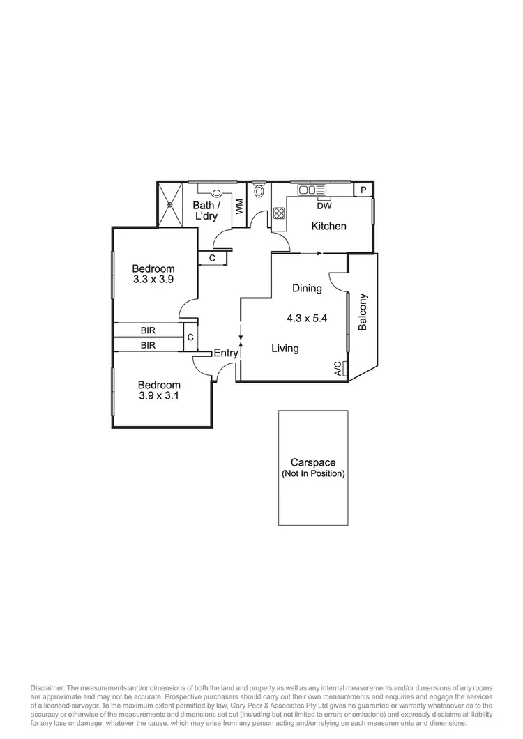 Floorplan of Homely apartment listing, 5/31-33 Marriott Street, Caulfield VIC 3162