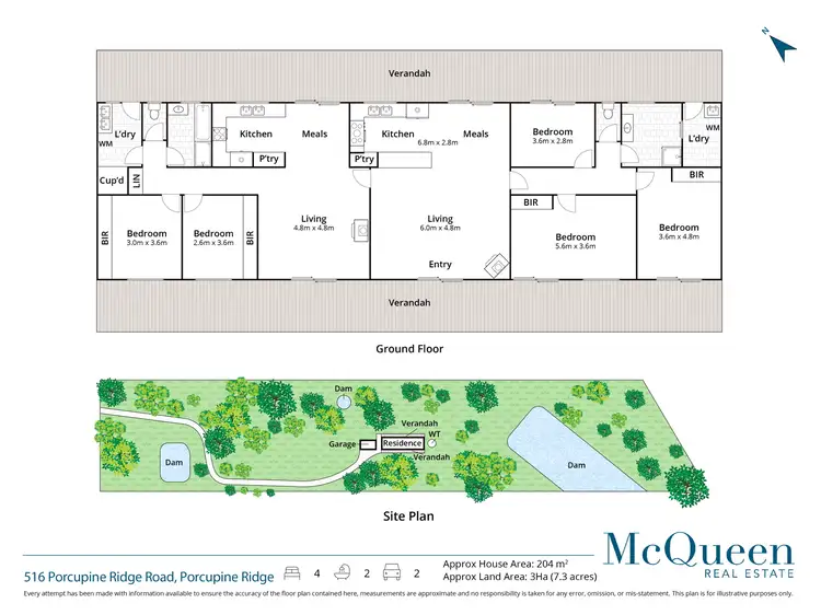 Floorplan of Homely house listing, 516 Porcupine Ridge Road, Porcupine Ridge VIC 3461