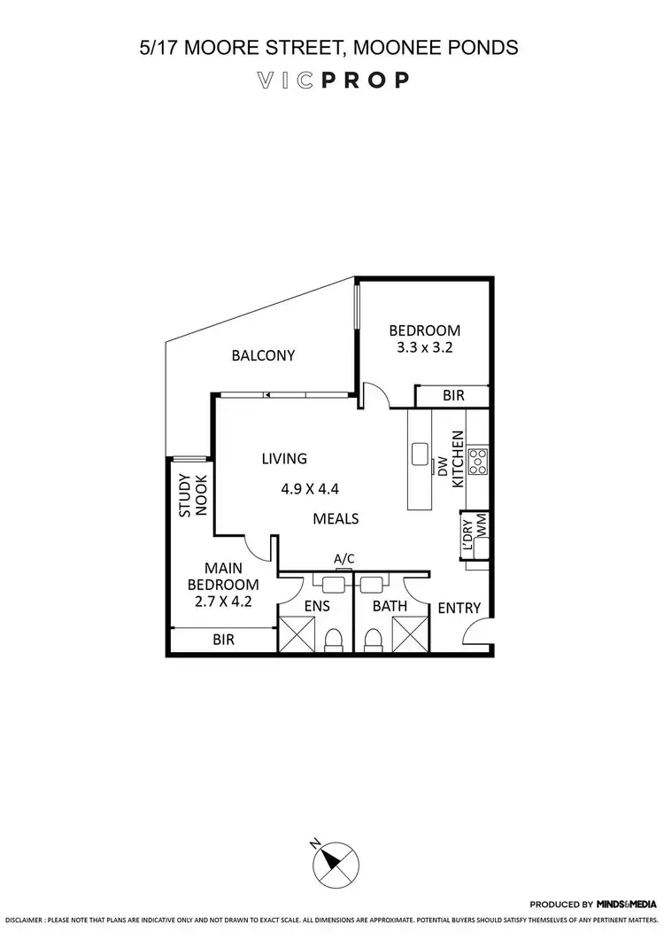 Floorplan of Homely apartment listing, 5/17 Moore Street, Moonee Ponds VIC 3039