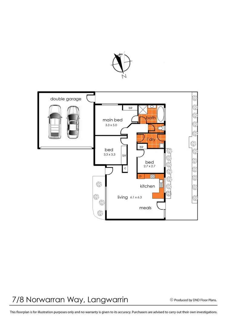 Floorplan of Homely unit listing, 7/8 Norwarran Way, Langwarrin VIC 3910