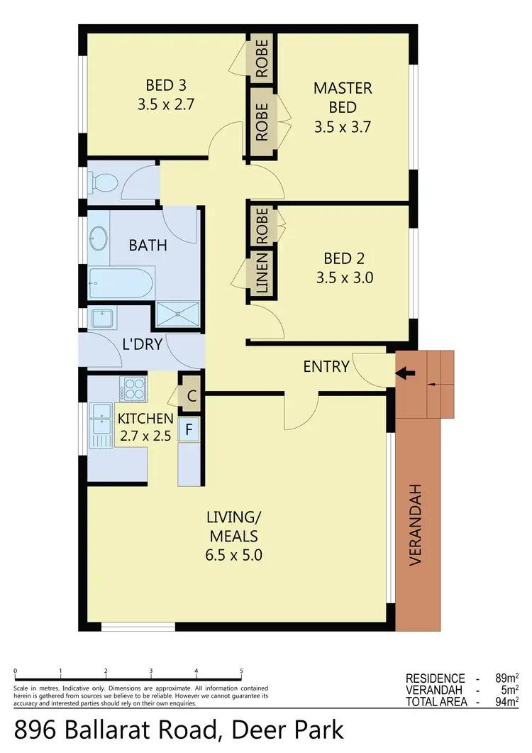 Floorplan of Homely house listing, 896 Ballarat Road, Deer Park VIC 3023
