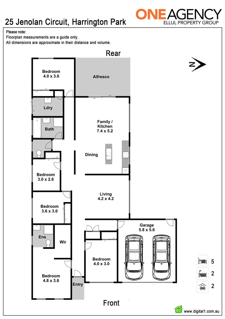 Floorplan of Homely house listing, 25 Jenolan Circuit, Harrington Park NSW 2567