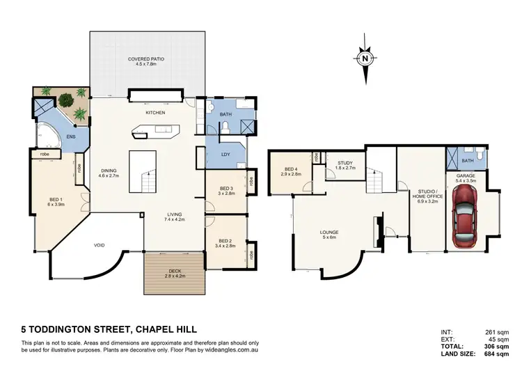 Floorplan of Homely house listing, 5 Toddington Street, Chapel Hill QLD 4069