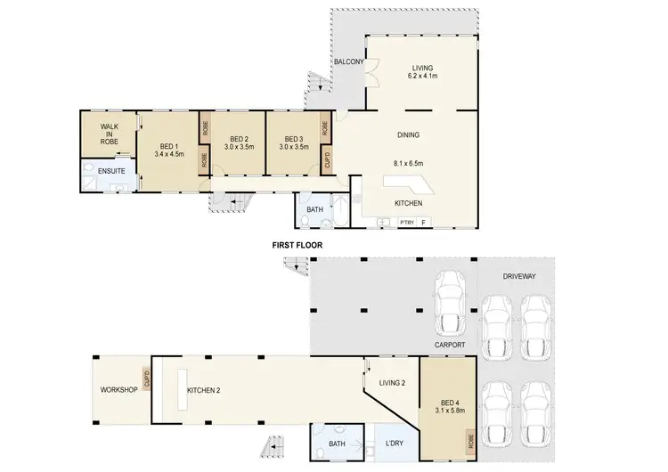 Floorplan of Homely house listing, 5 Margaret Court, Stuart Park NT 820