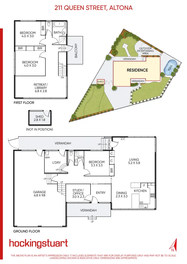 Floorplan of Homely house listing, 211 Queen Street, Altona VIC 3018