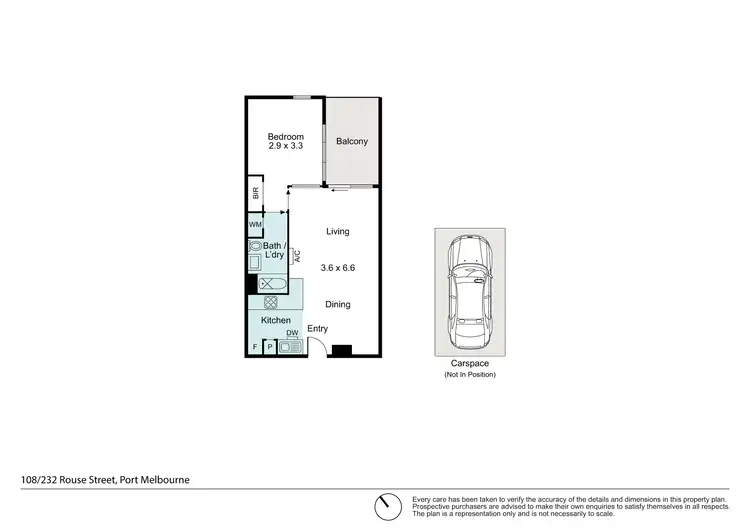 Floorplan of Homely apartment listing, 108/232 Rouse Street, Port Melbourne VIC 3207