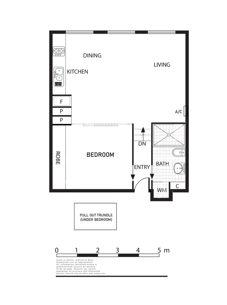 Floorplan of Homely apartment listing, 43/243 Collins Street, Melbourne VIC 3000