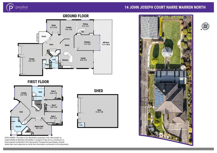 Floorplan of Homely house listing, 14 John Joseph Court, Narre Warren North VIC 3804