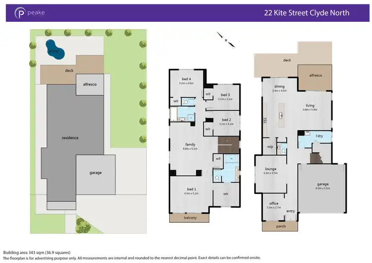Floorplan of Homely house listing, 22 Kite Street, Clyde North VIC 3978