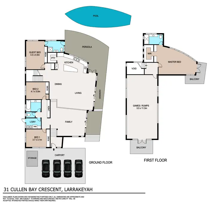 Floorplan of Homely house listing, 31 Cullen Bay Crescent, Cullen Bay NT 820