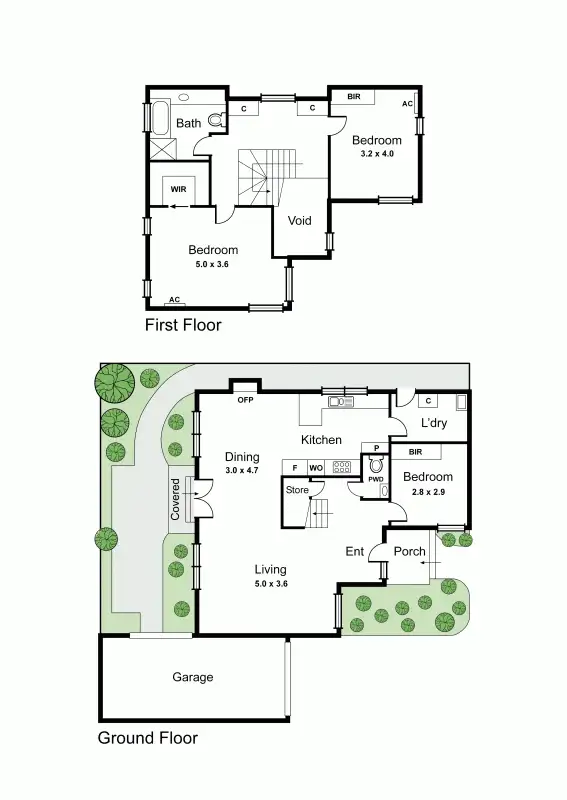 Floorplan of Homely townhouse listing, 3/10-12 Kinrade Street, Hughesdale VIC 3166