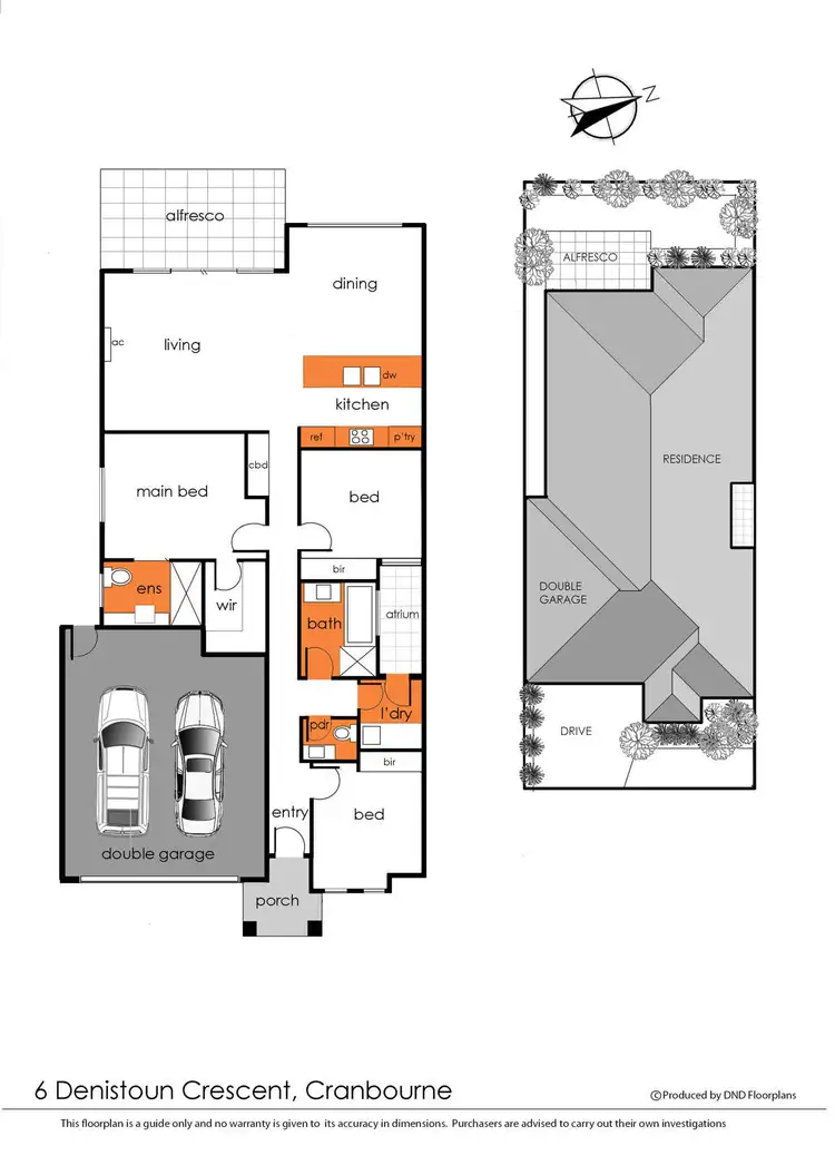 Floorplan of Homely townhouse listing, 6 Denistoun Crescent, Cranbourne VIC 3977