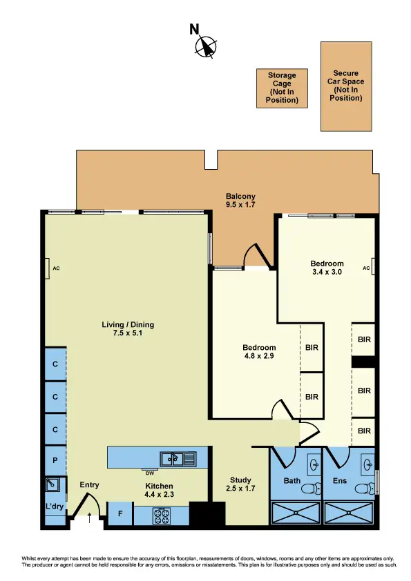 Floorplan of Homely apartment listing, 304/47 Nelson Place, Williamstown VIC 3016