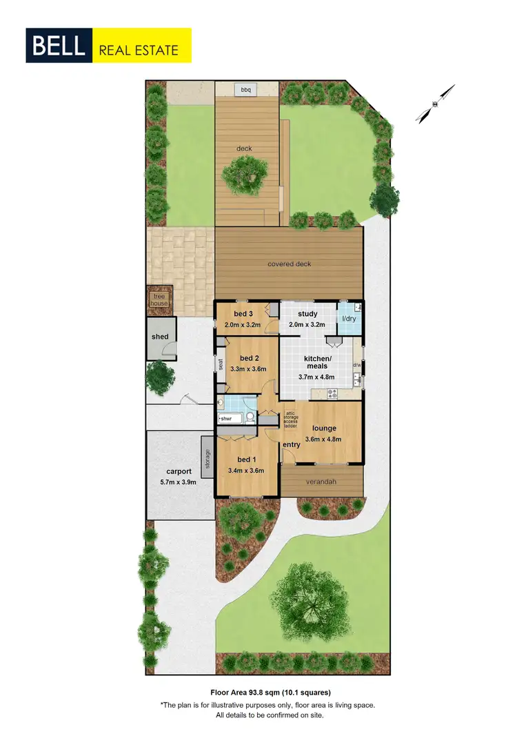 Floorplan of Homely unit listing, 1/5 Owen Street, Boronia VIC 3155