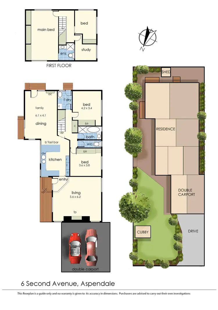 Floorplan of Homely house listing, 6 Second Avenue, Aspendale VIC 3195