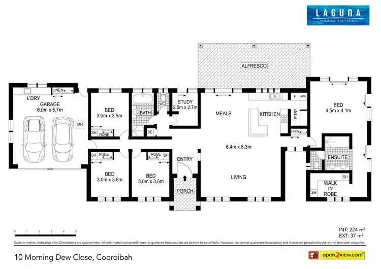 Floorplan of Homely house listing, 10 Morning Dew Close, Cooroibah QLD 4565