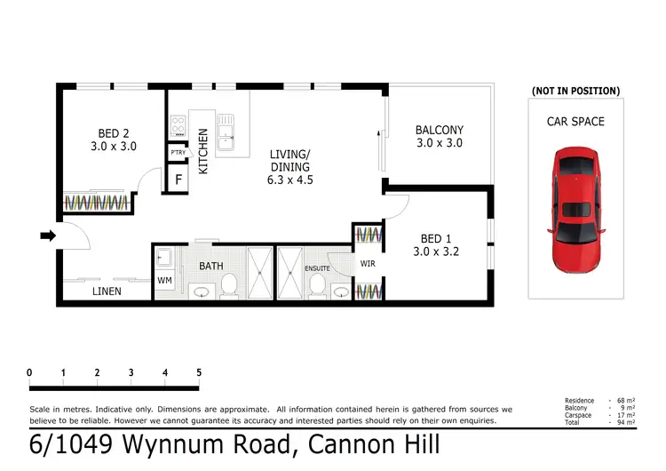 Floorplan of Homely unit listing, 6/1049 Wynnum Road, Cannon Hill QLD 4170