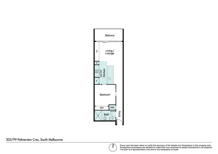 Floorplan of Homely apartment listing, 303/99 Palmerston Crescent, South Melbourne VIC 3205
