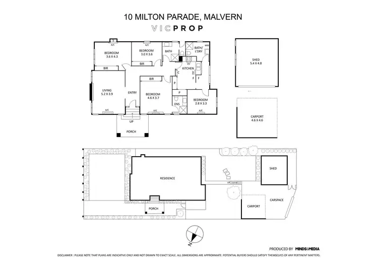 Floorplan of Homely house listing, 10 Milton Parade, Malvern VIC 3144