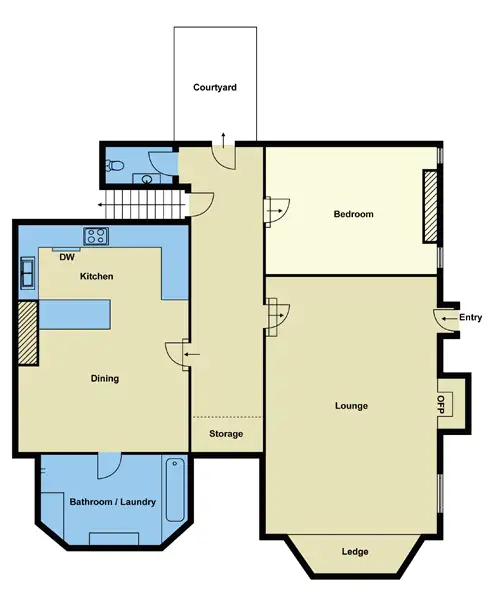 Floorplan of Homely apartment listing, 14/50 Fitzroy Street, St Kilda West VIC 3182