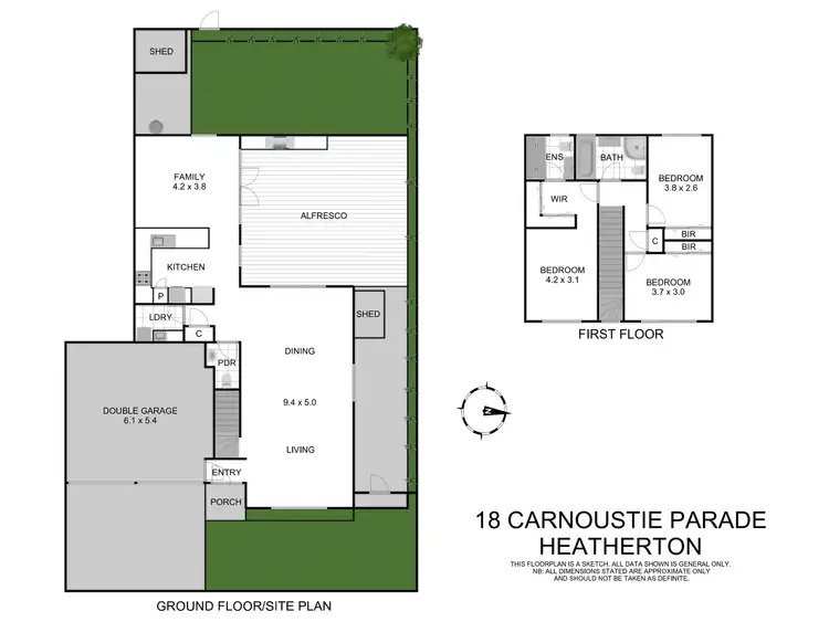 Floorplan of Homely house listing, 18 Carnoustie Parade, Heatherton VIC 3202