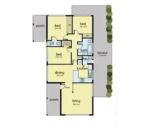 Floorplan of Homely house listing, 1/6 Bonito Street, Mount Eliza VIC 3930