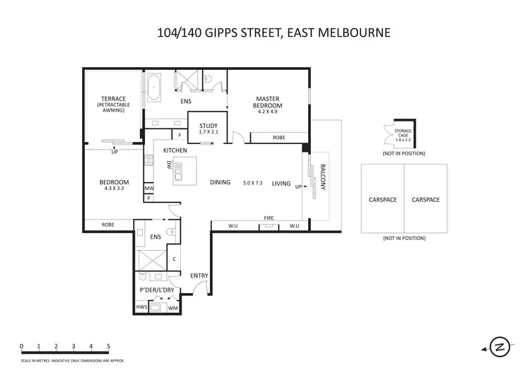 Floorplan of Homely apartment listing, 1.04/140 Gipps Street, East Melbourne VIC 3002