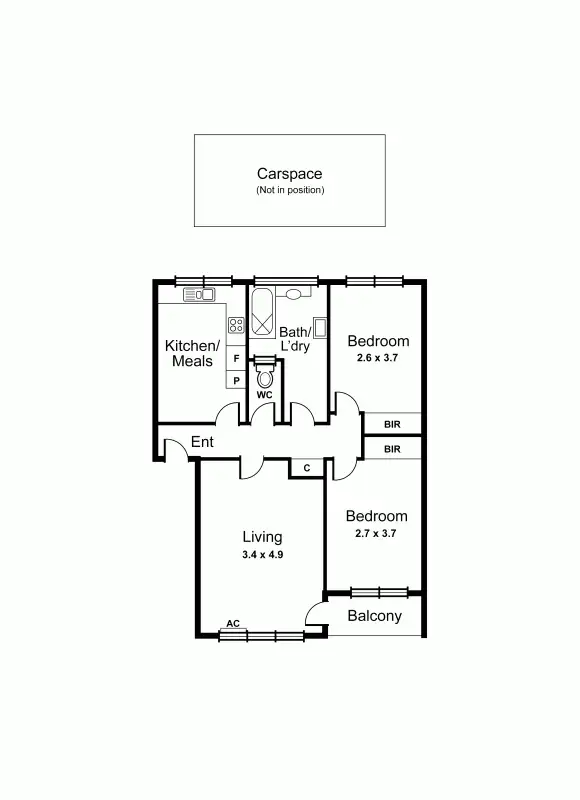 Floorplan of Homely apartment listing, 5/1129 Dandenong Road, Malvern East VIC 3145